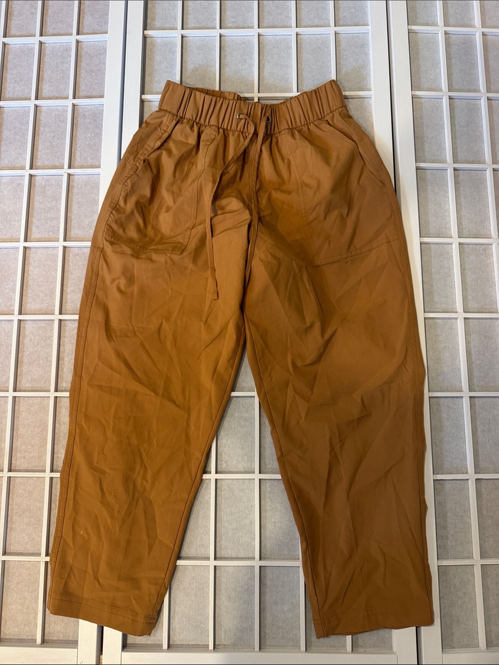 Old Navy Active Rust-Tan Stretch Waist Pants